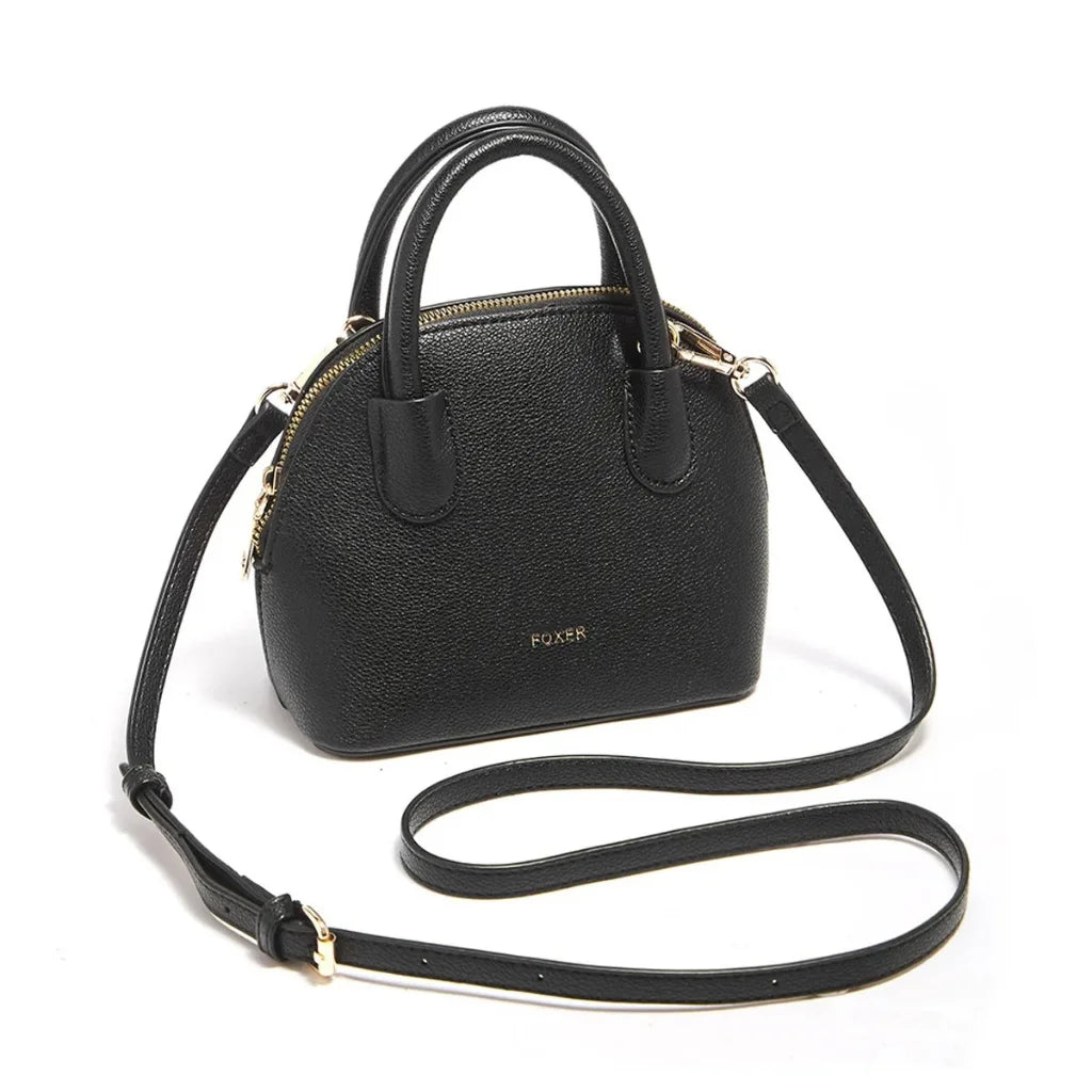 Foxer Icon Leather Handbag - side view