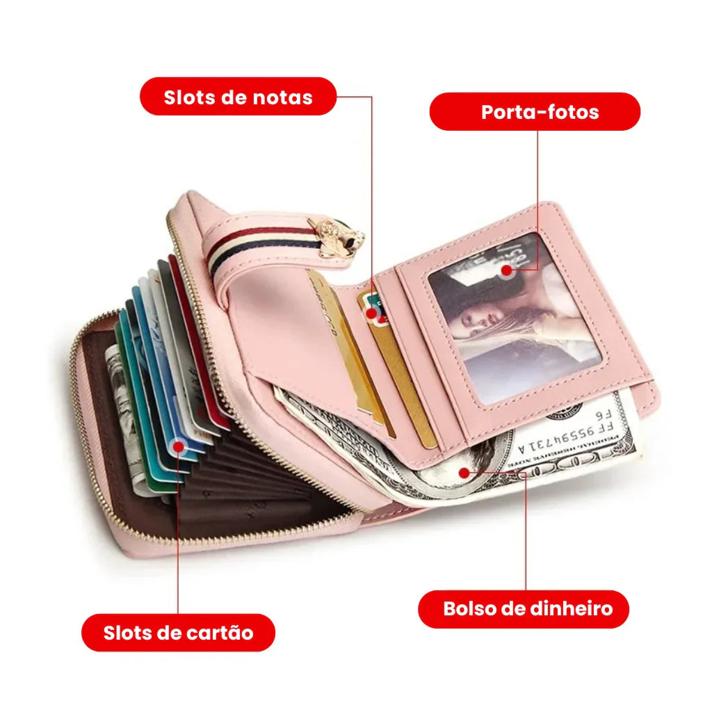 Carteira Feminina Foxer Celeste