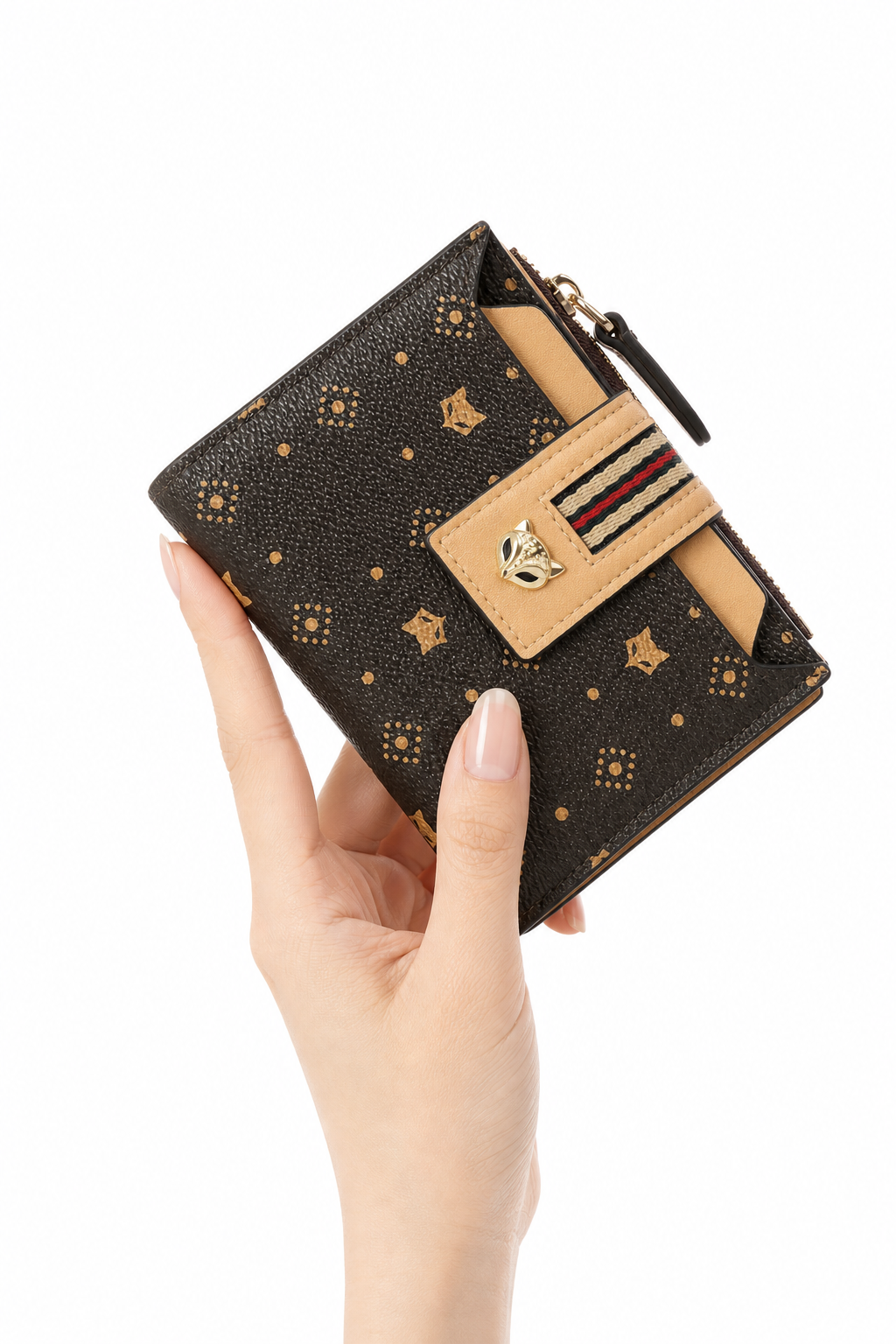 Foxer Meridian Leather Wallet - side view