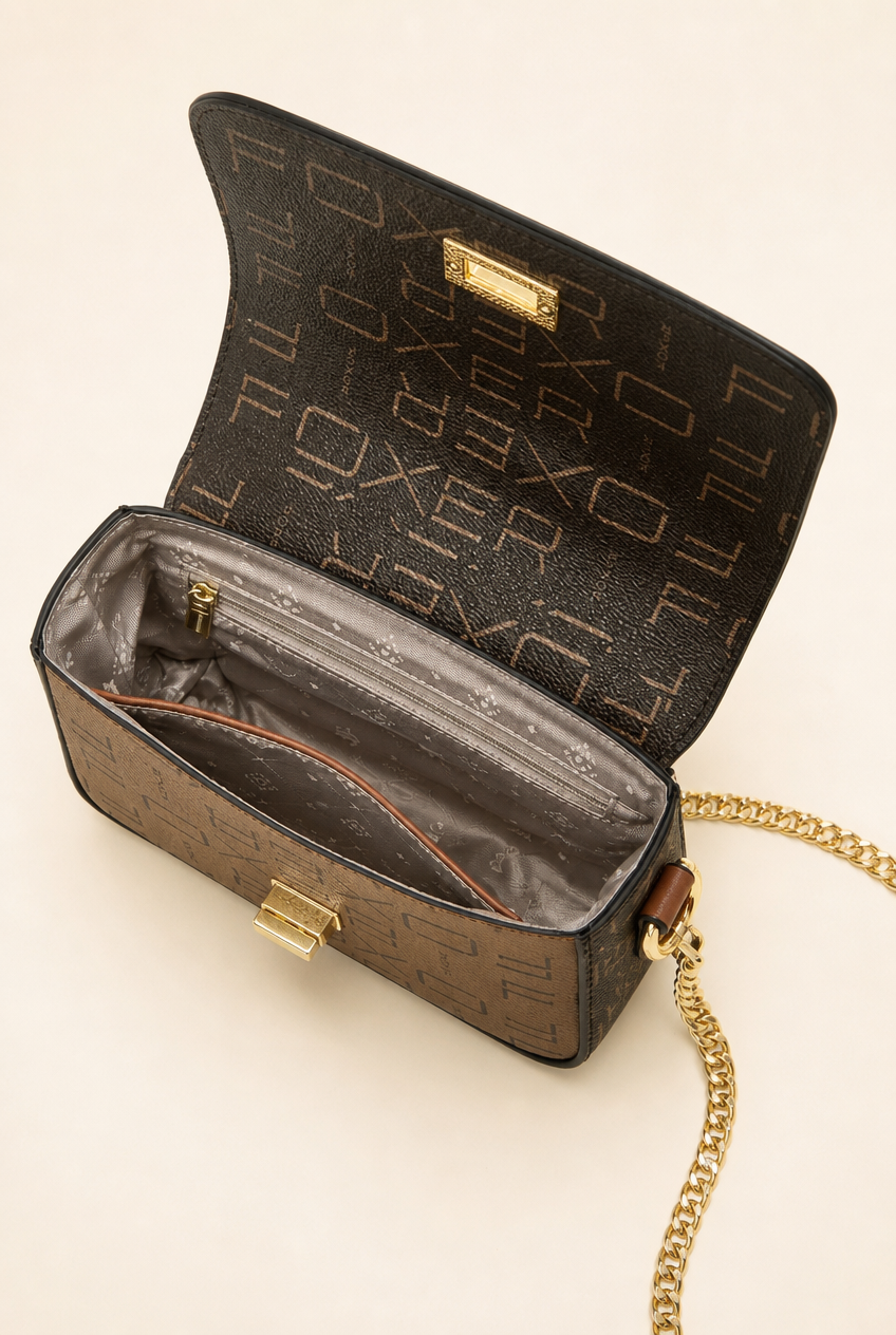 Foxer Lumiere Leather Handbag - detail view