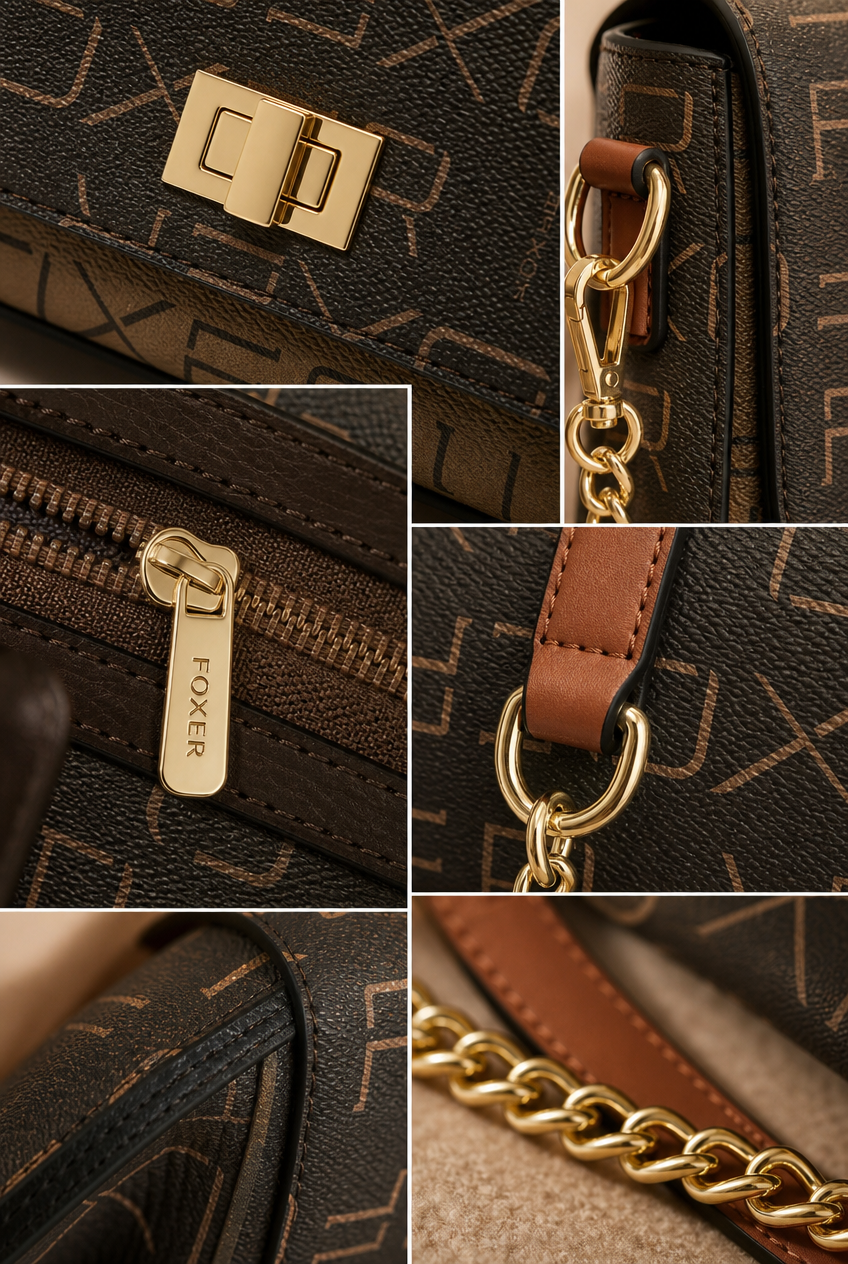 Foxer Lumiere Leather Handbag