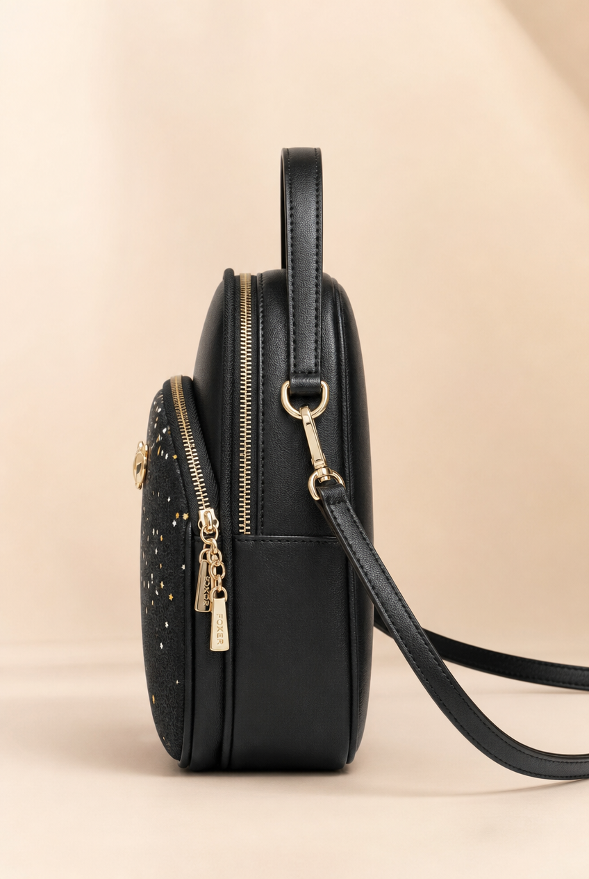 Foxer Reign Leather Backpack - side view