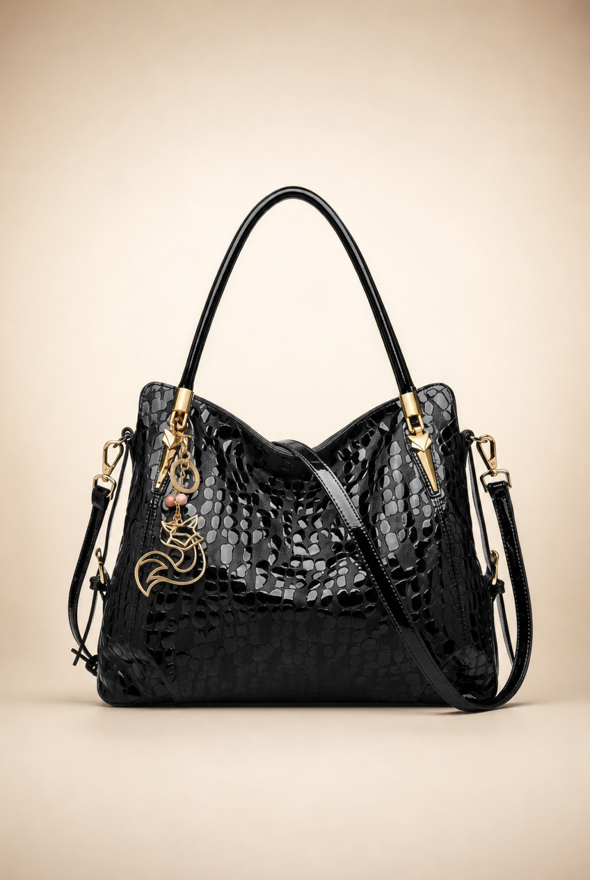 Foxer Vogue Leather Handbag - detail view