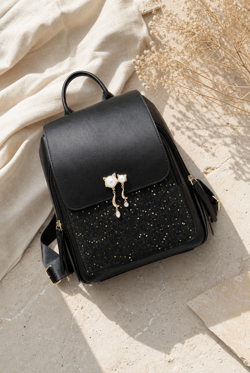 Foxer Tempo Leather Backpack - lifestyle view