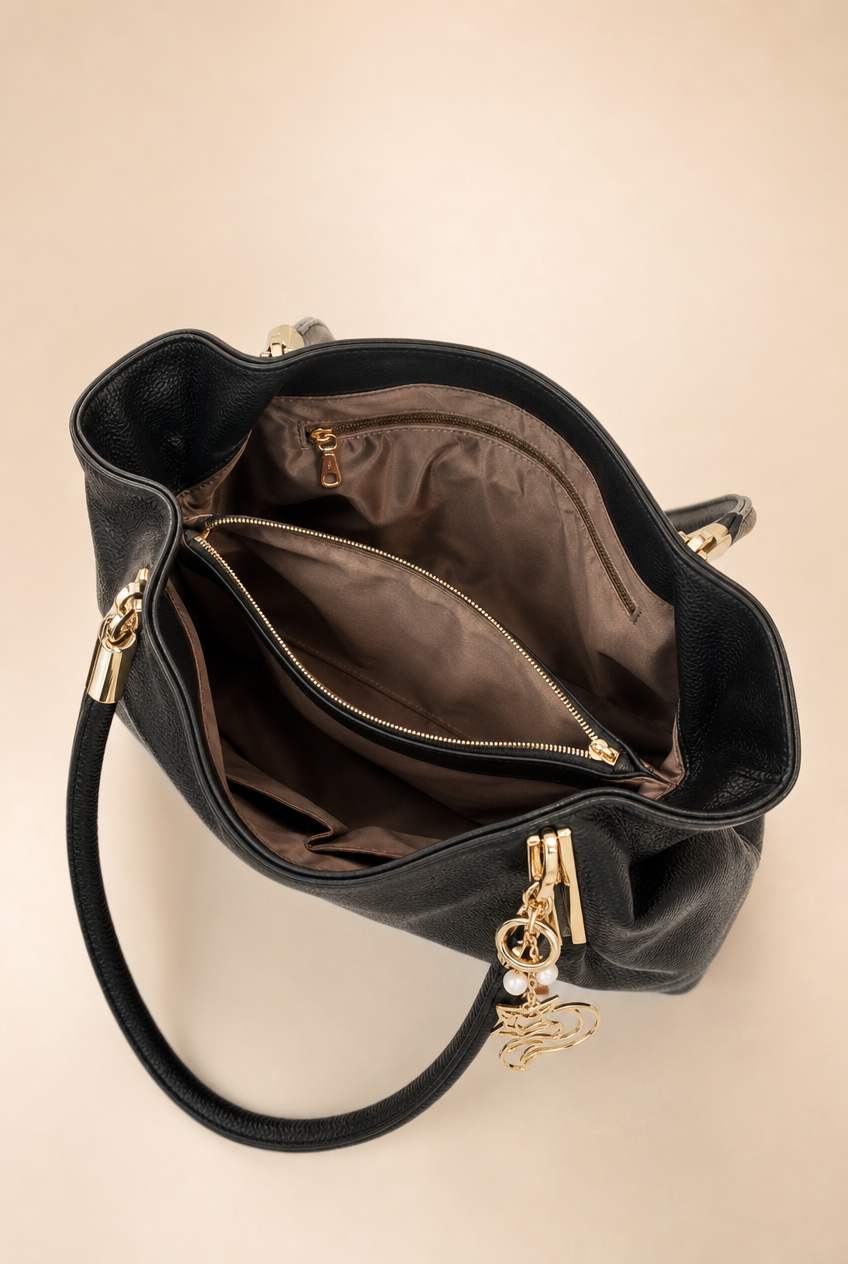 Foxer Serene Leather Handbag - interior view