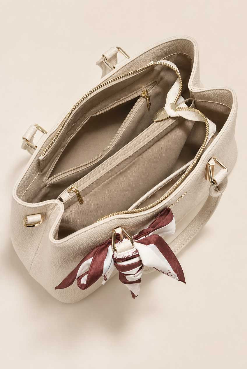 Foxer Heritage Leather Handbag - interior view