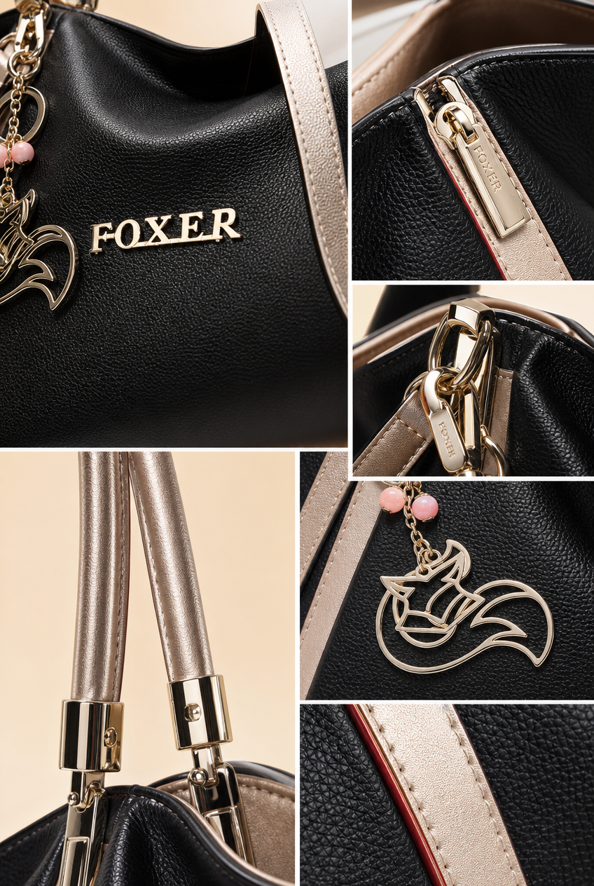 Foxer Element Leather Handbag