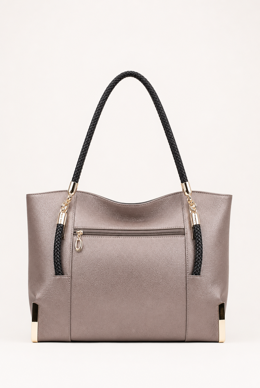 Foxer Poise Leather Handbag - lifestyle view