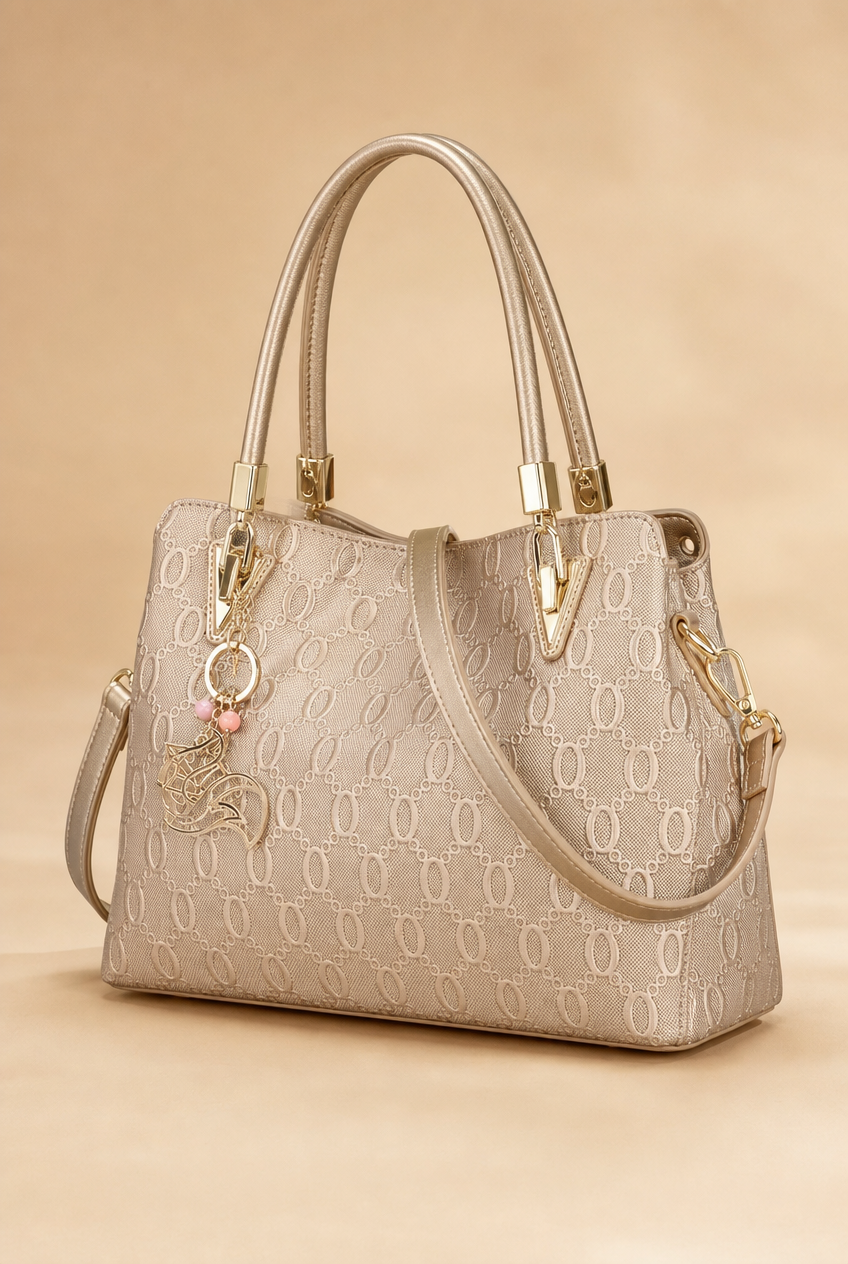 Foxer Essence Leather Handbag - front view