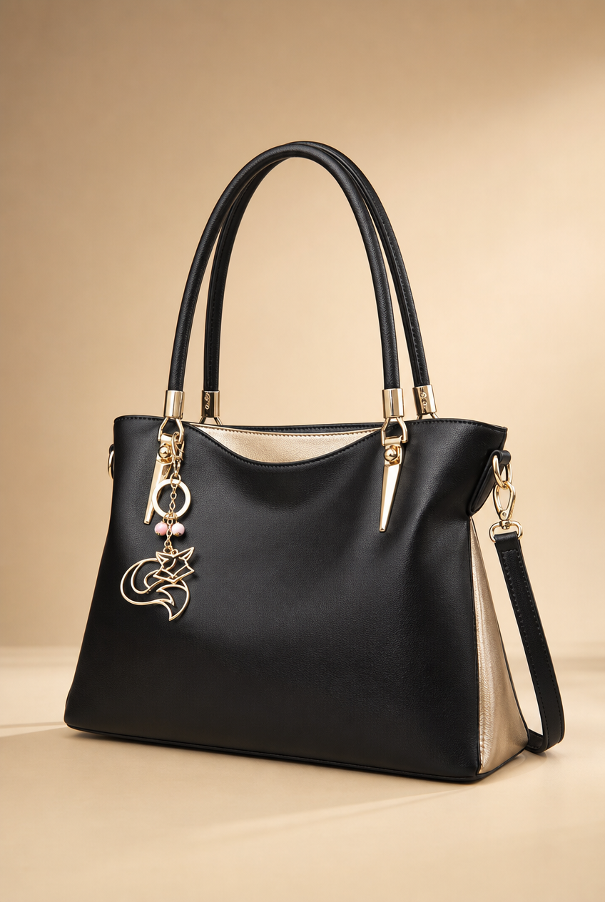 Foxer Opulence Leather Handbag - detail view