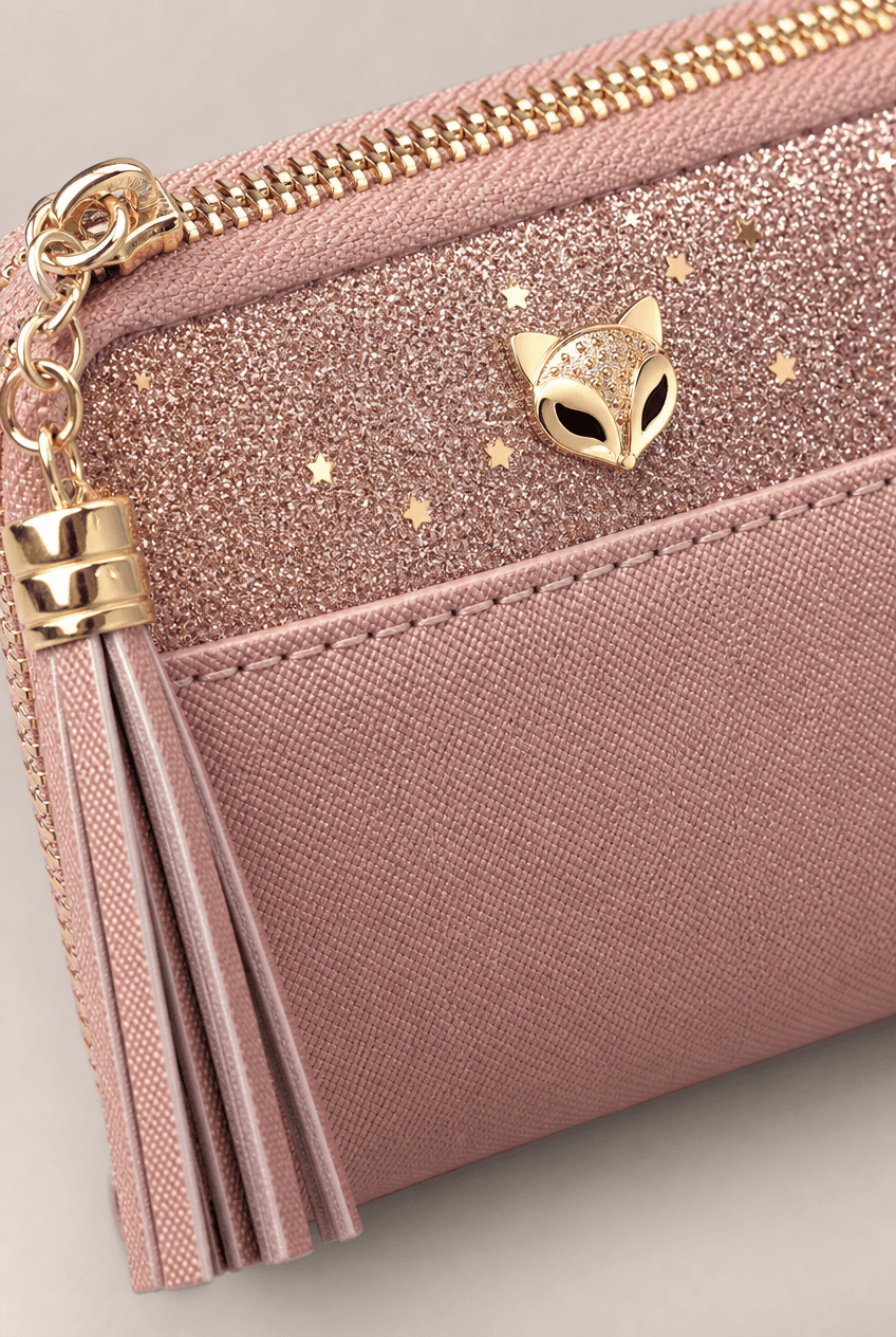 Foxer Vellum Leather Wallet - side view