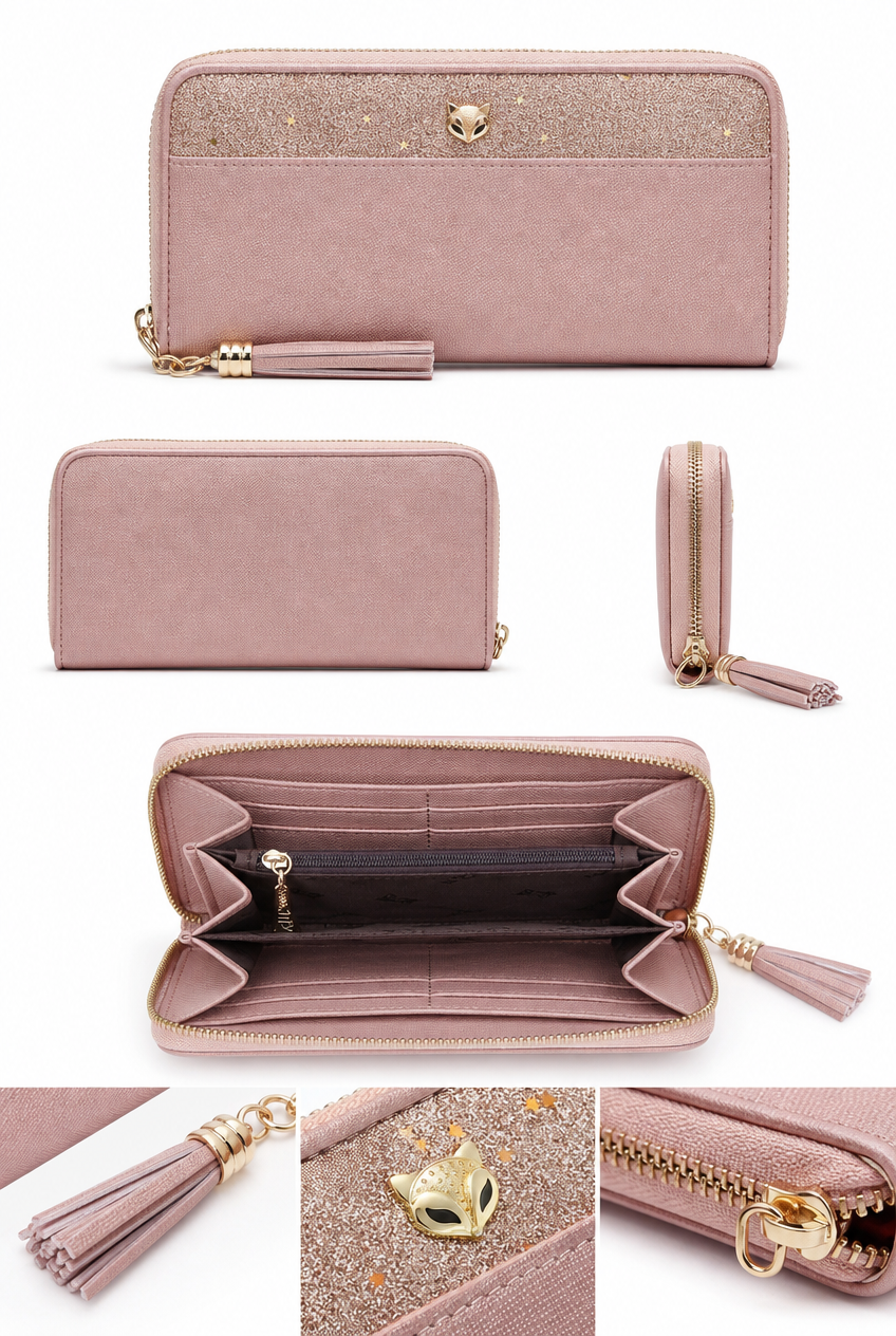 Foxer Vellum Leather Wallet - interior view