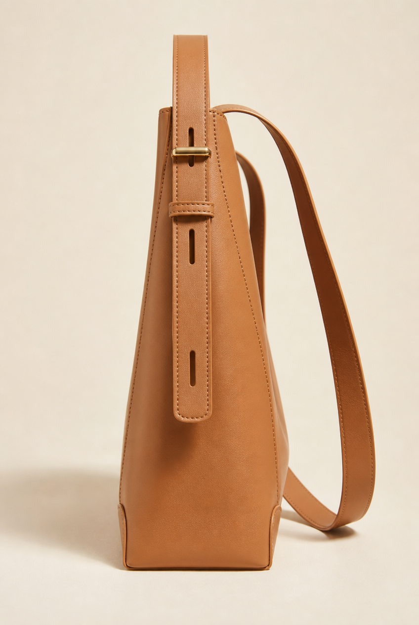Foxer Aurum Leather Handbag - side view