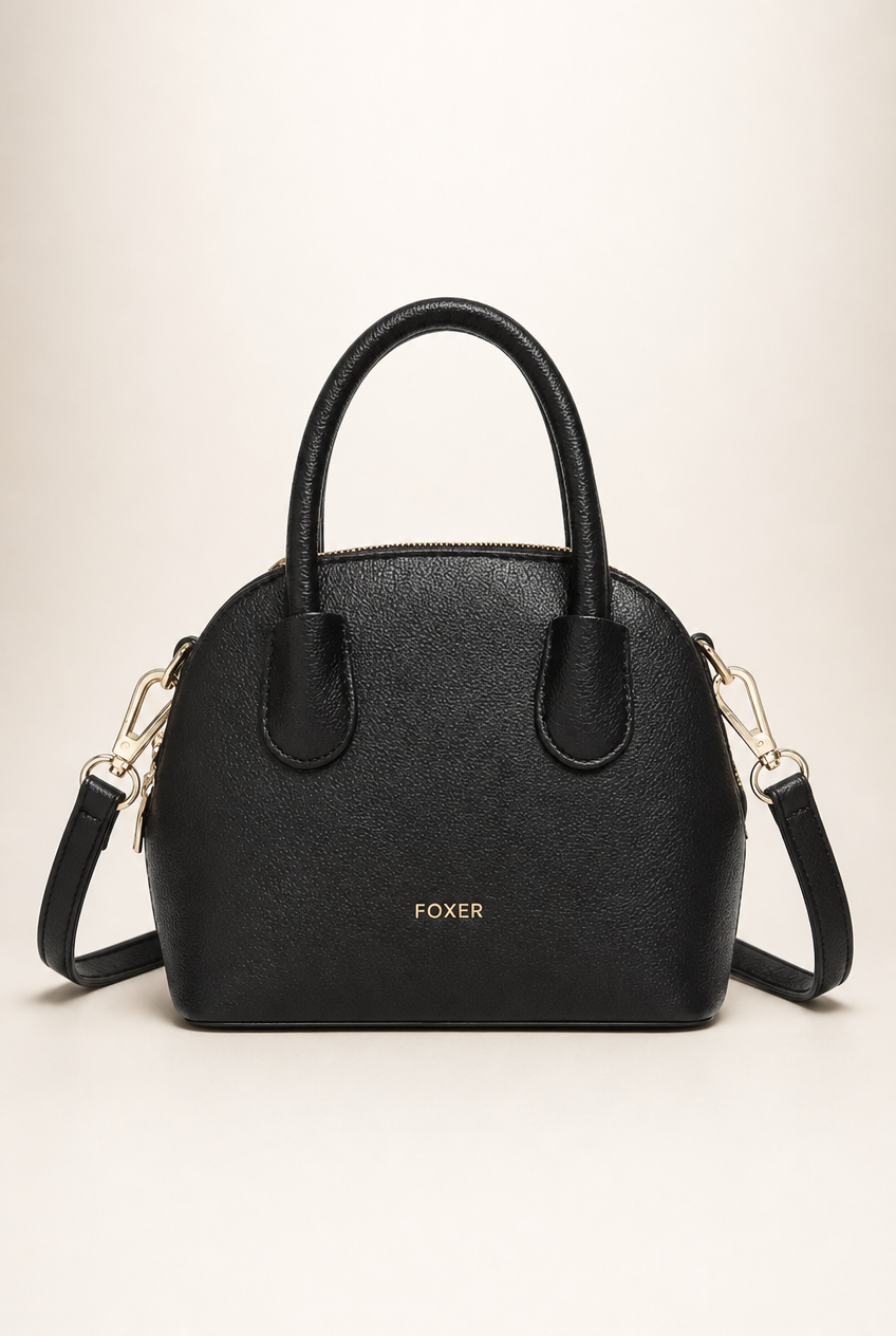 Foxer Icon Leather Handbag - detail view