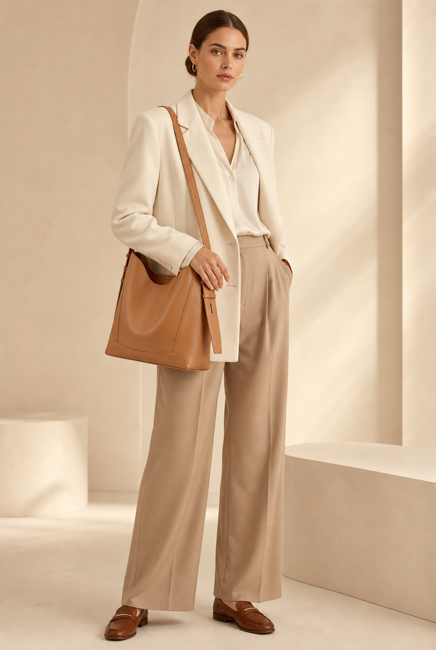 Foxer Aurum Leather Handbag