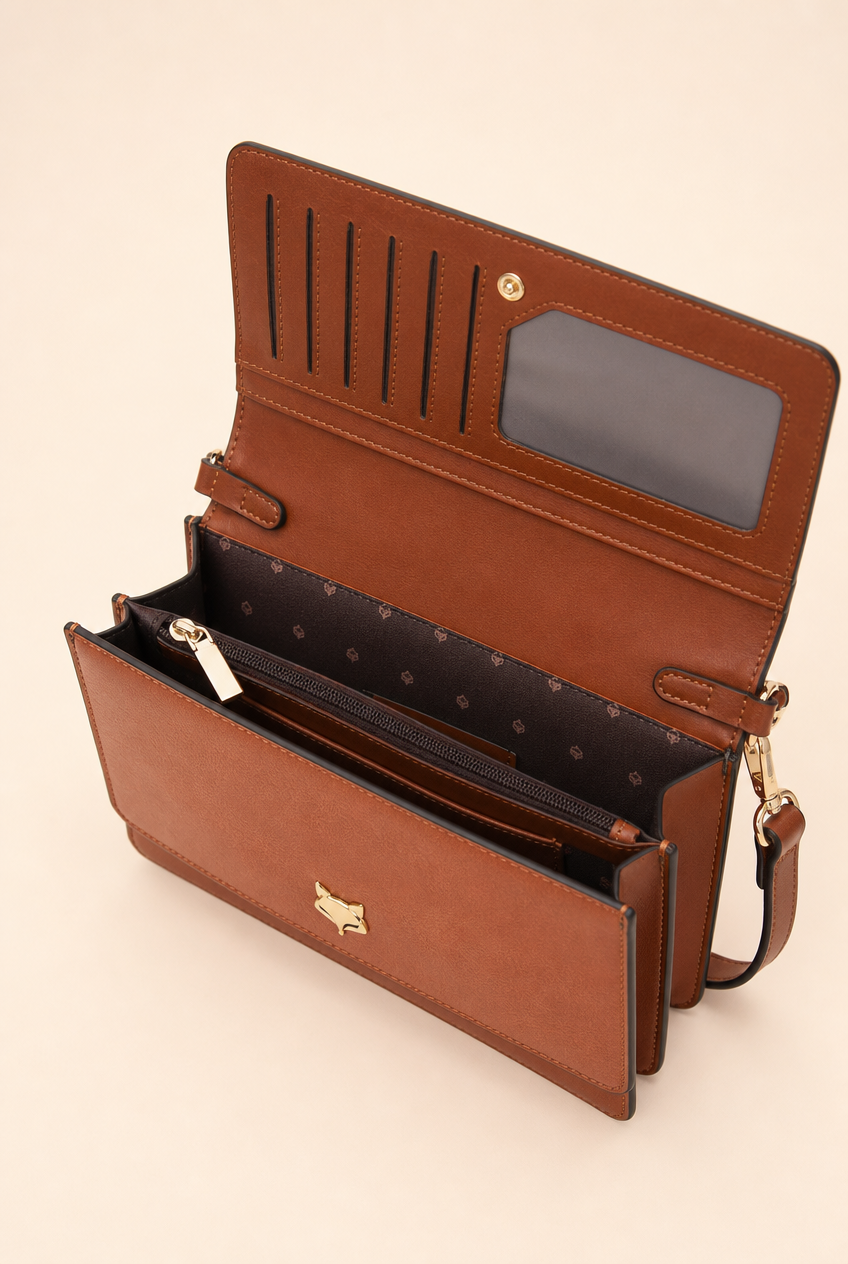 Foxer Mystique Leather Handbag - detail view