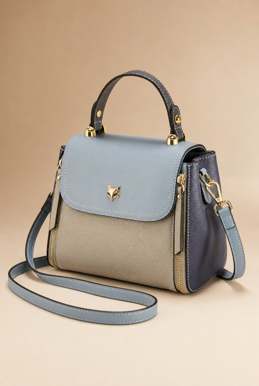 Foxer Verve Leather Handbag - front view
