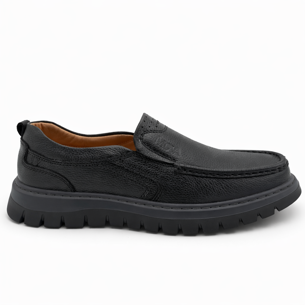 MOV Casual Boat Shoe - Black