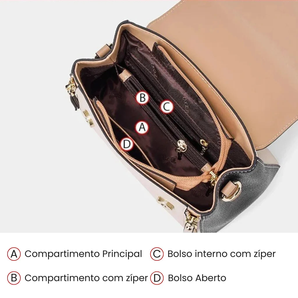 Bolsa Feminina Foxer Ravelle