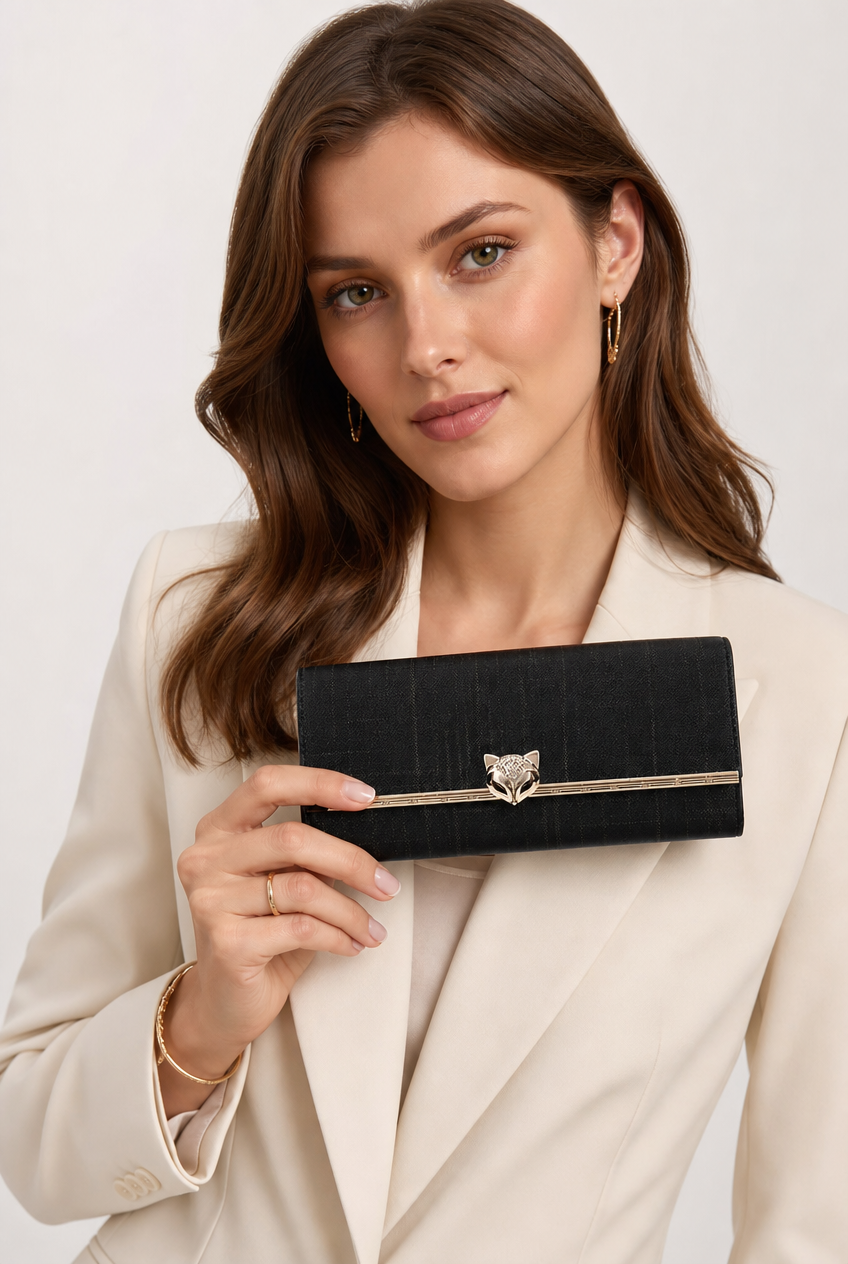 Foxer Eclat Leather Wallet - lifestyle view