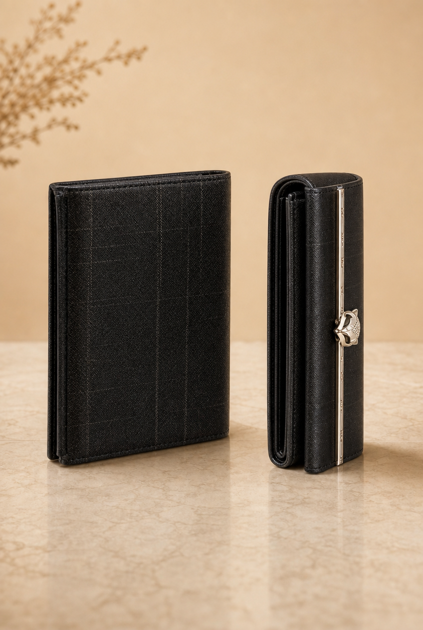 Foxer Eclat Leather Wallet - front view