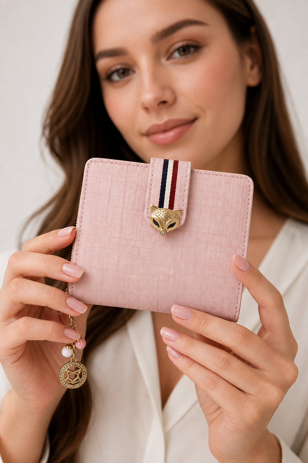Foxer Sable Leather Wallet - lifestyle view