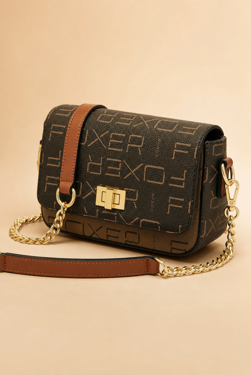 Foxer Lumiere Leather Handbag - front view