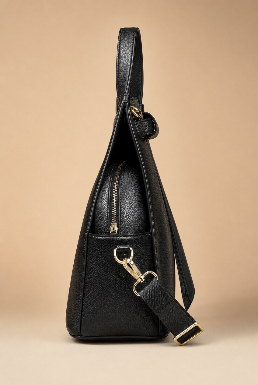 Foxer Vantage Leather Backpack - interior view