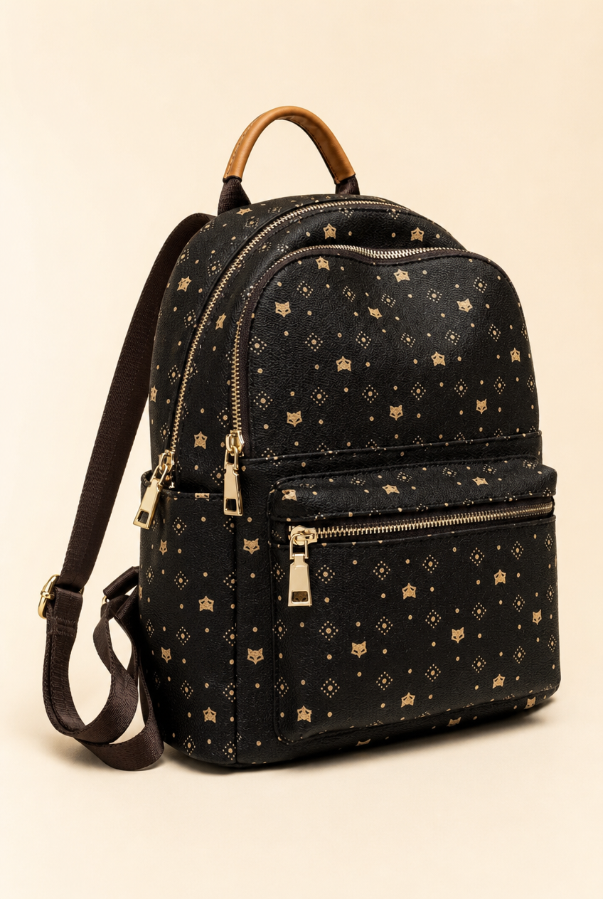 Foxer Solace Leather Backpack - detail view