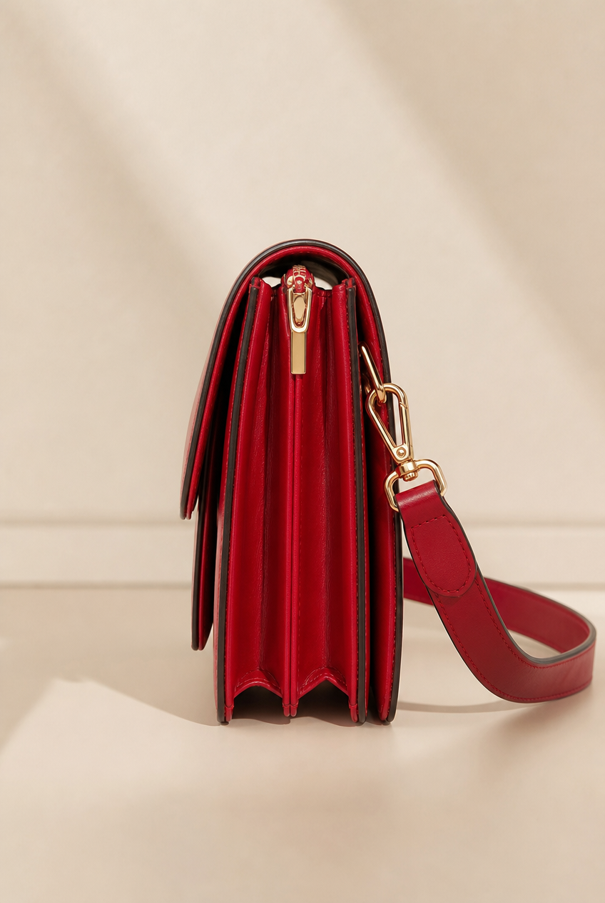 Foxer Allure Leather Handbag - side view