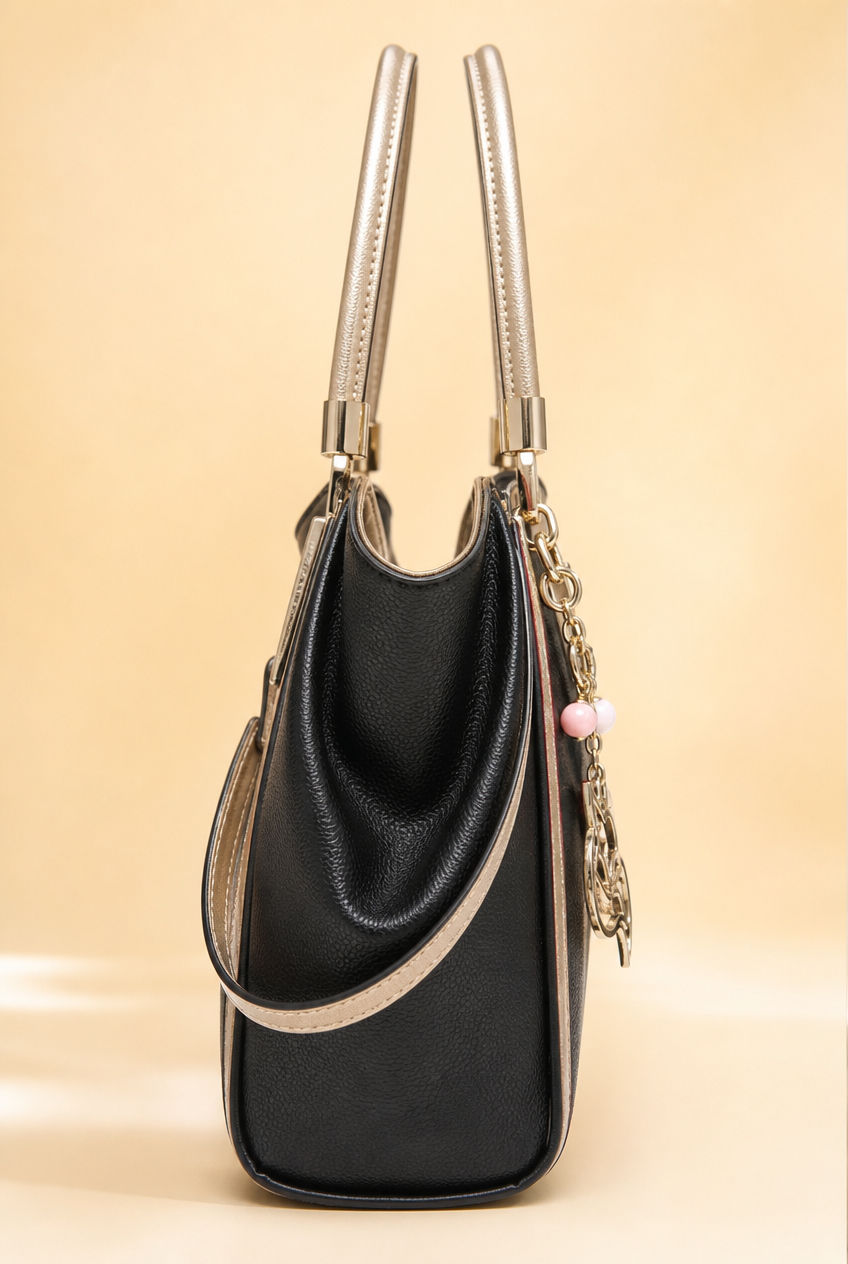 Foxer Element Leather Handbag - side view