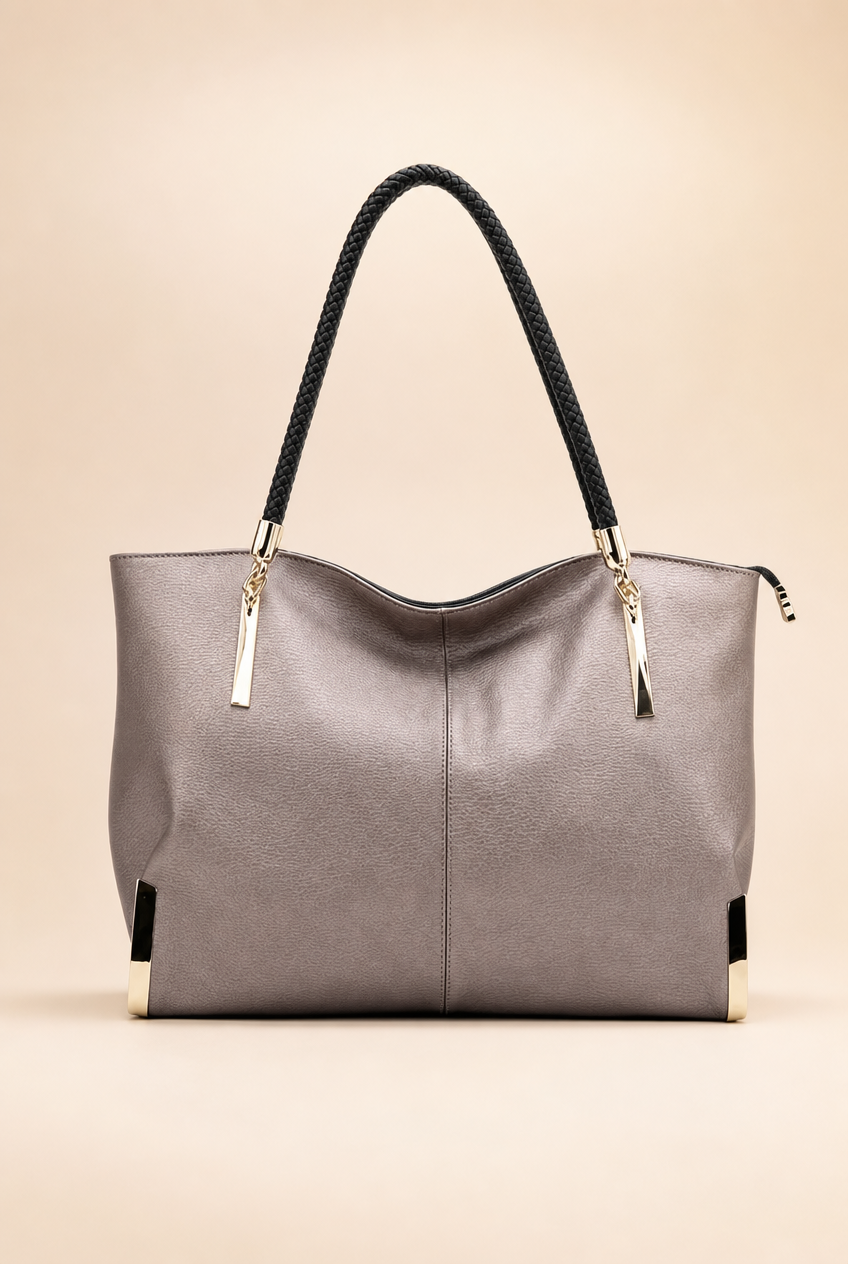 Foxer Poise Leather Handbag - front view