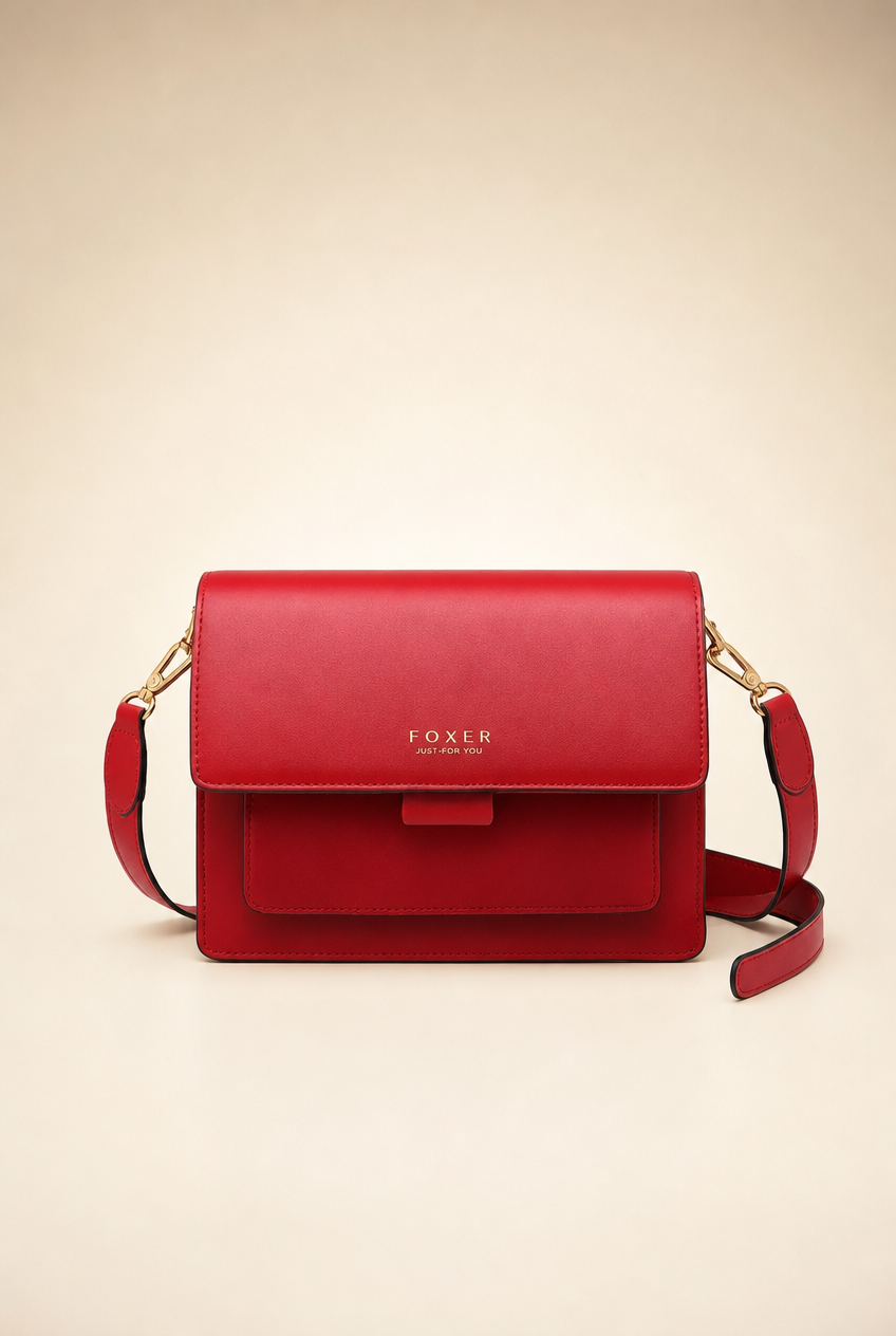 Foxer Allure Leather Handbag - detail view