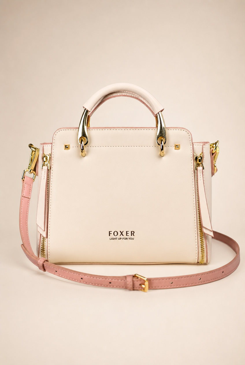 Foxer Grandeur Leather Handbag - detail view