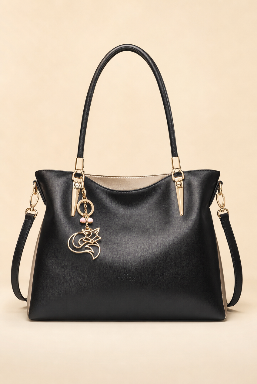 Foxer Opulence Leather Handbag - side view