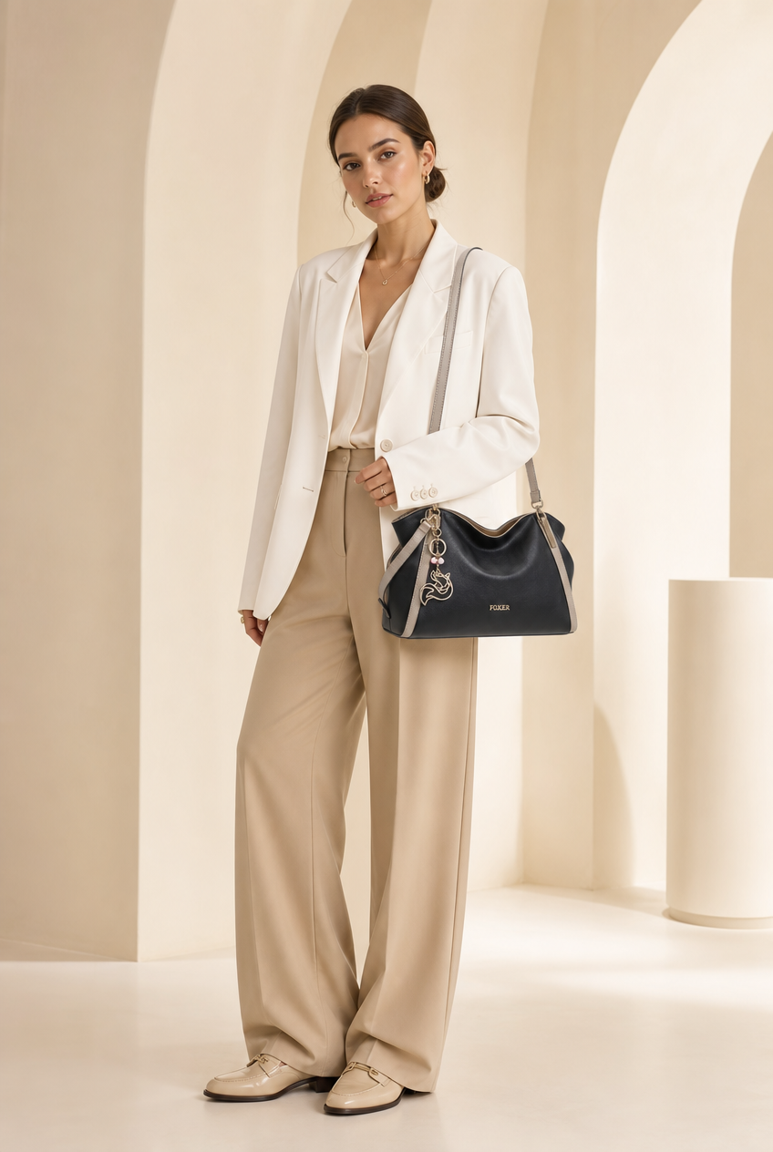 Foxer Element Leather Handbag