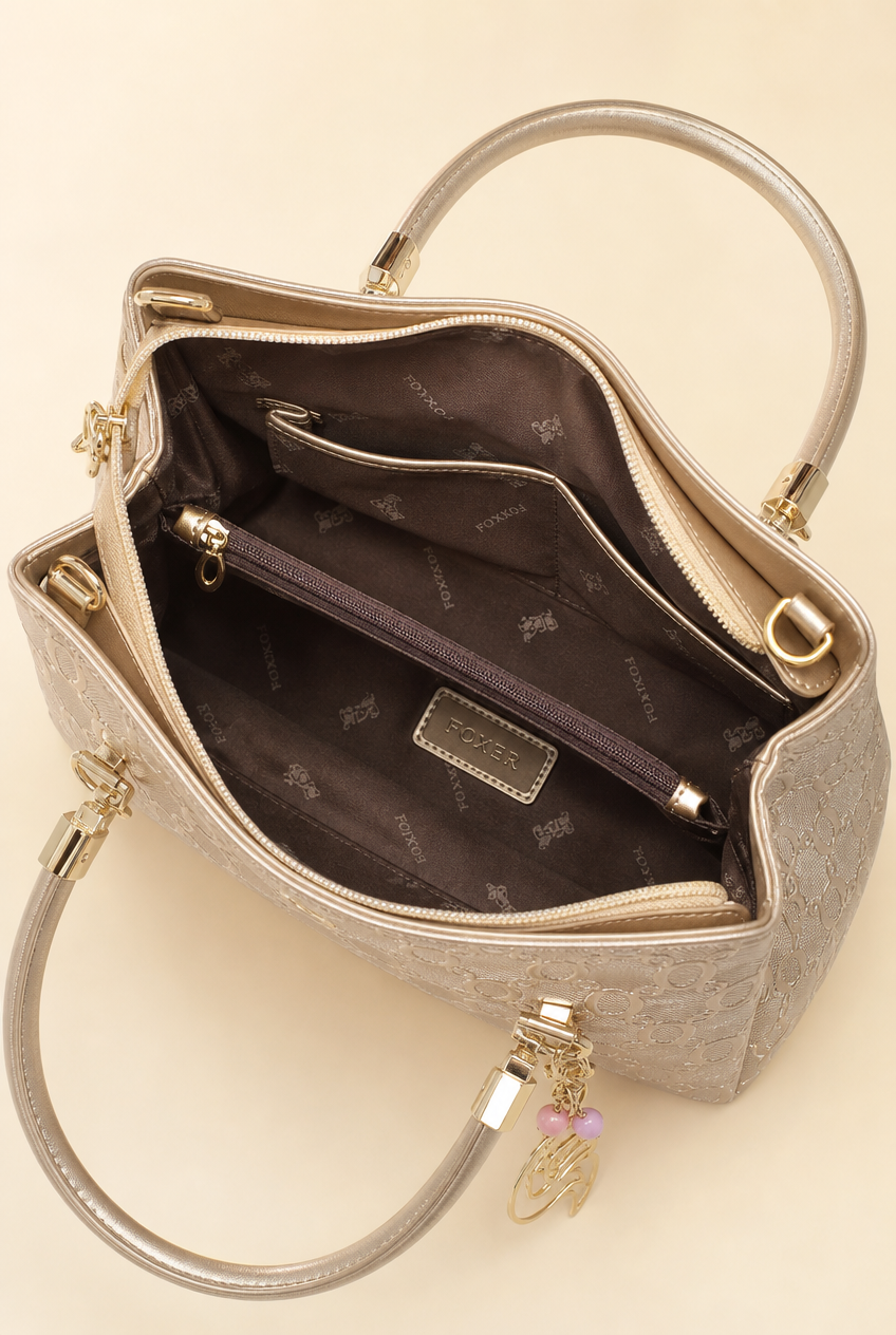 Foxer Essence Leather Handbag - lifestyle view