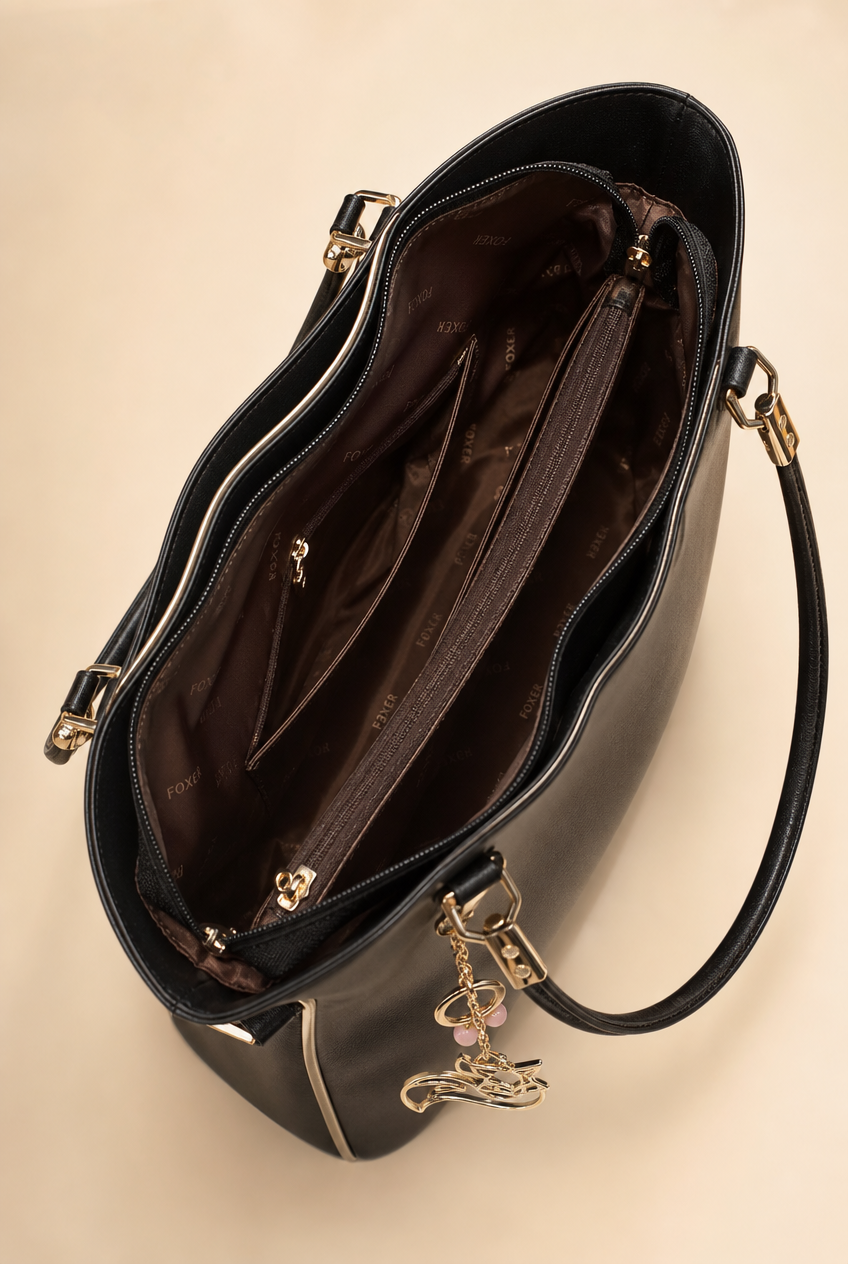 Foxer Opulence Leather Handbag - lifestyle view
