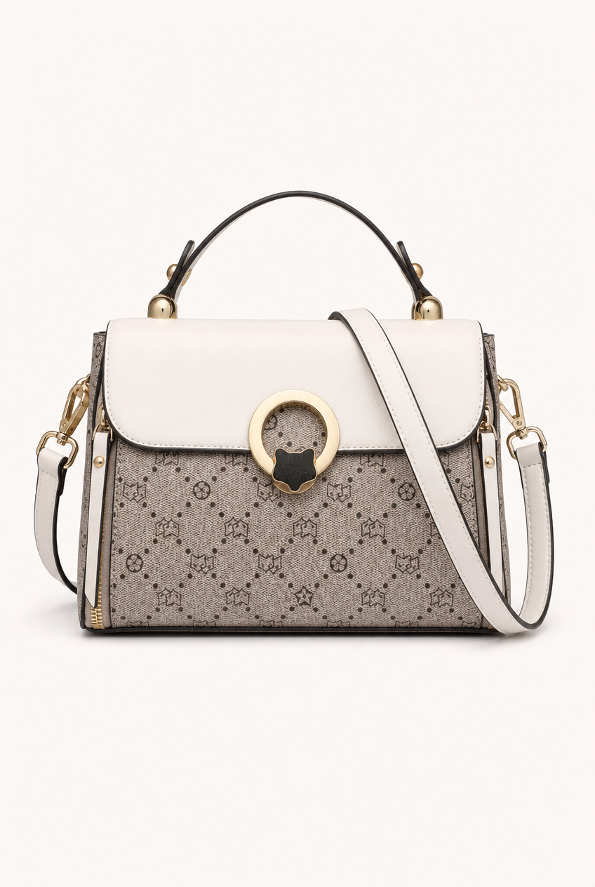 Foxer Facette Leather Handbag - lifestyle view
