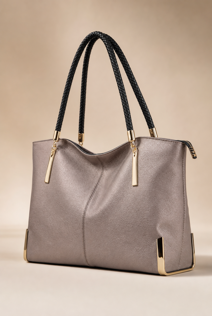 Foxer Poise Leather Handbag - side view