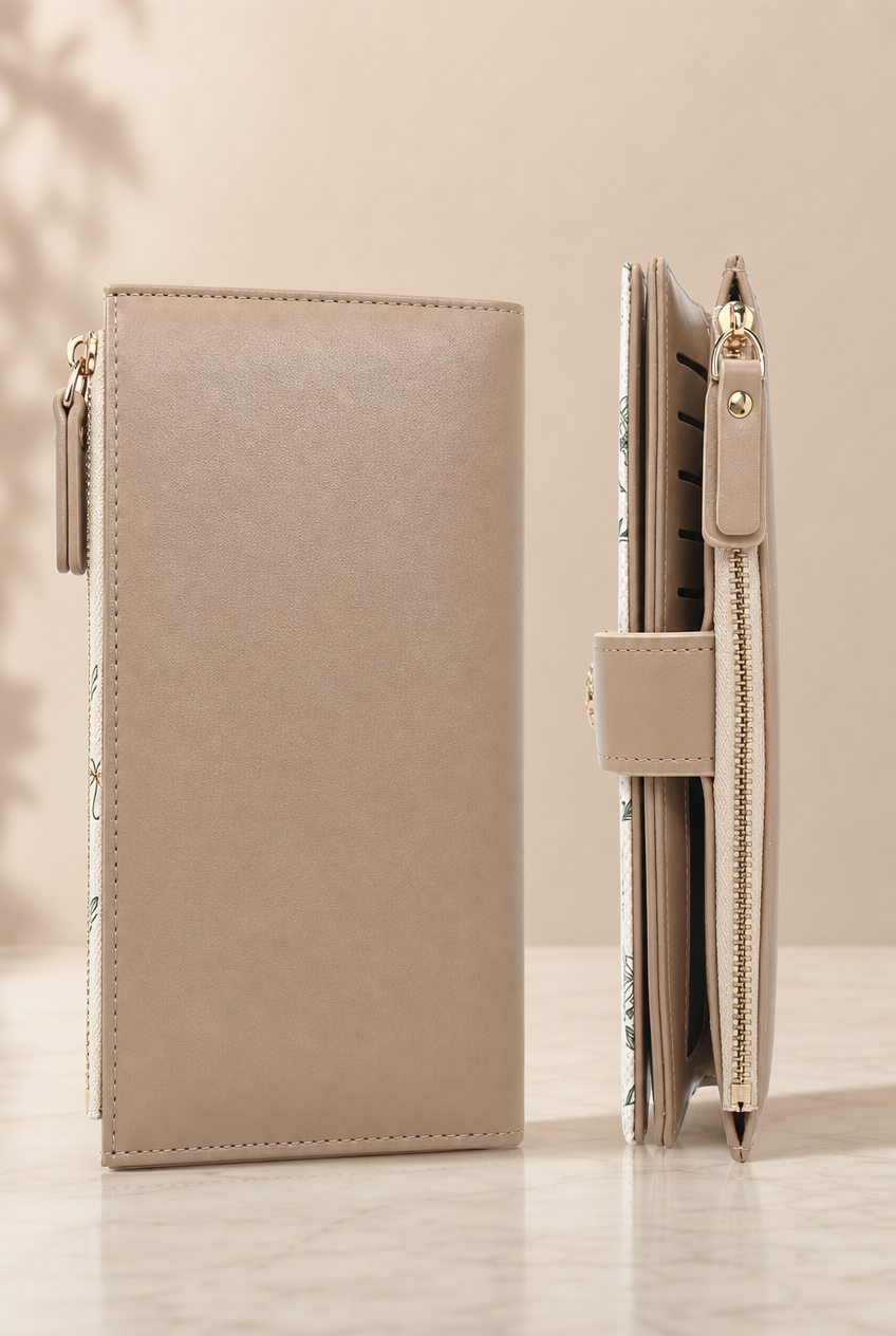 Foxer Nocturne Leather Wallet - side view