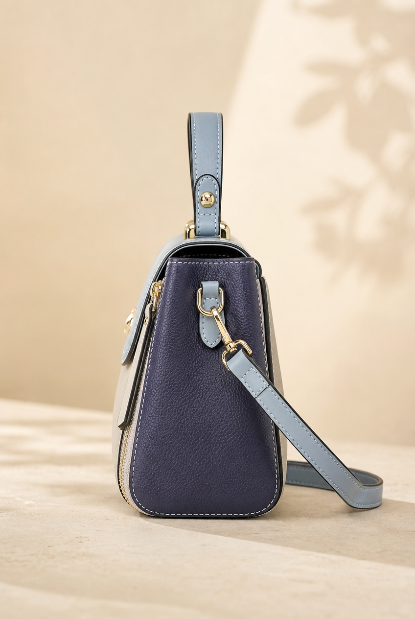 Foxer Verve Leather Handbag - side view