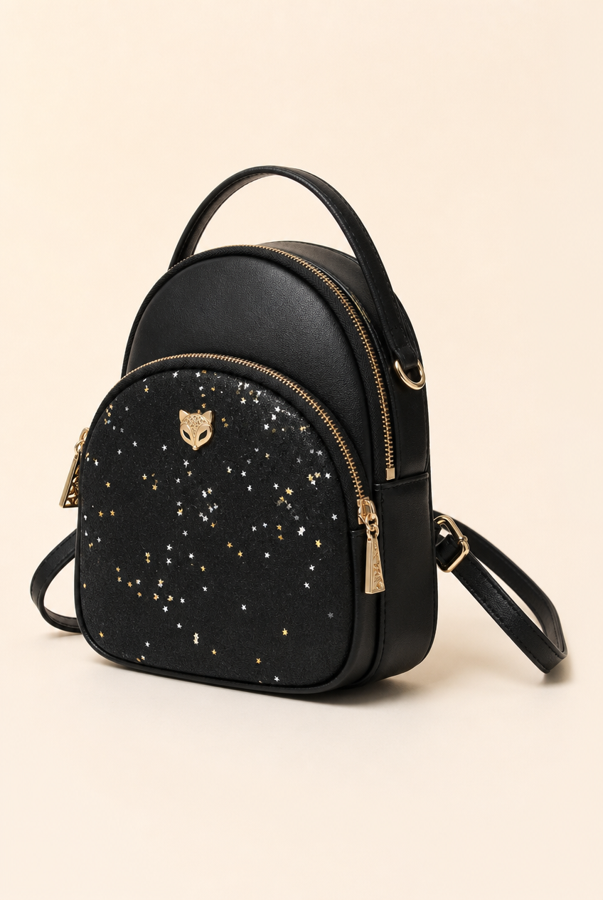 Foxer Reign Leather Backpack - front view