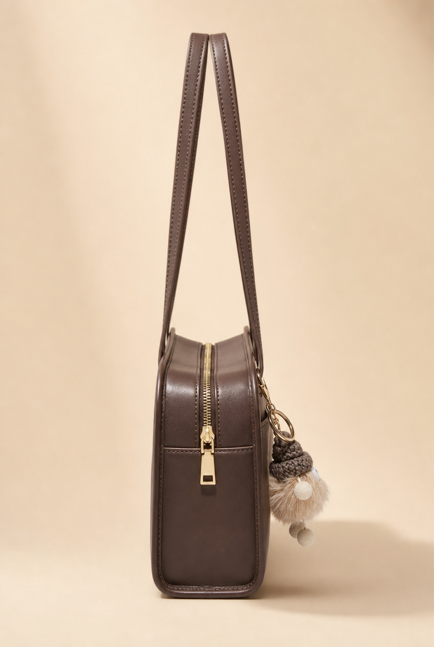 Foxer Muse Leather Handbag - side view