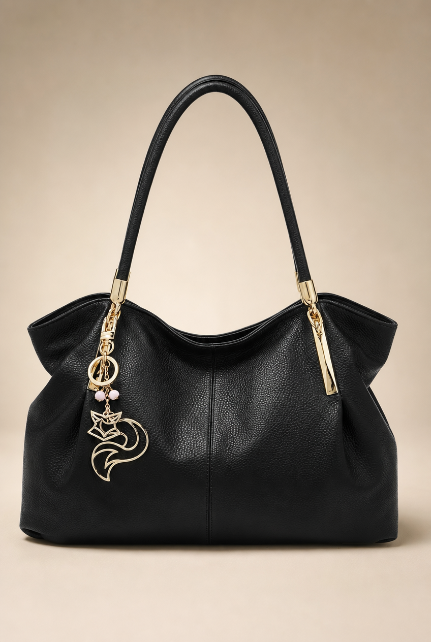 Foxer Serene Leather Handbag - front view