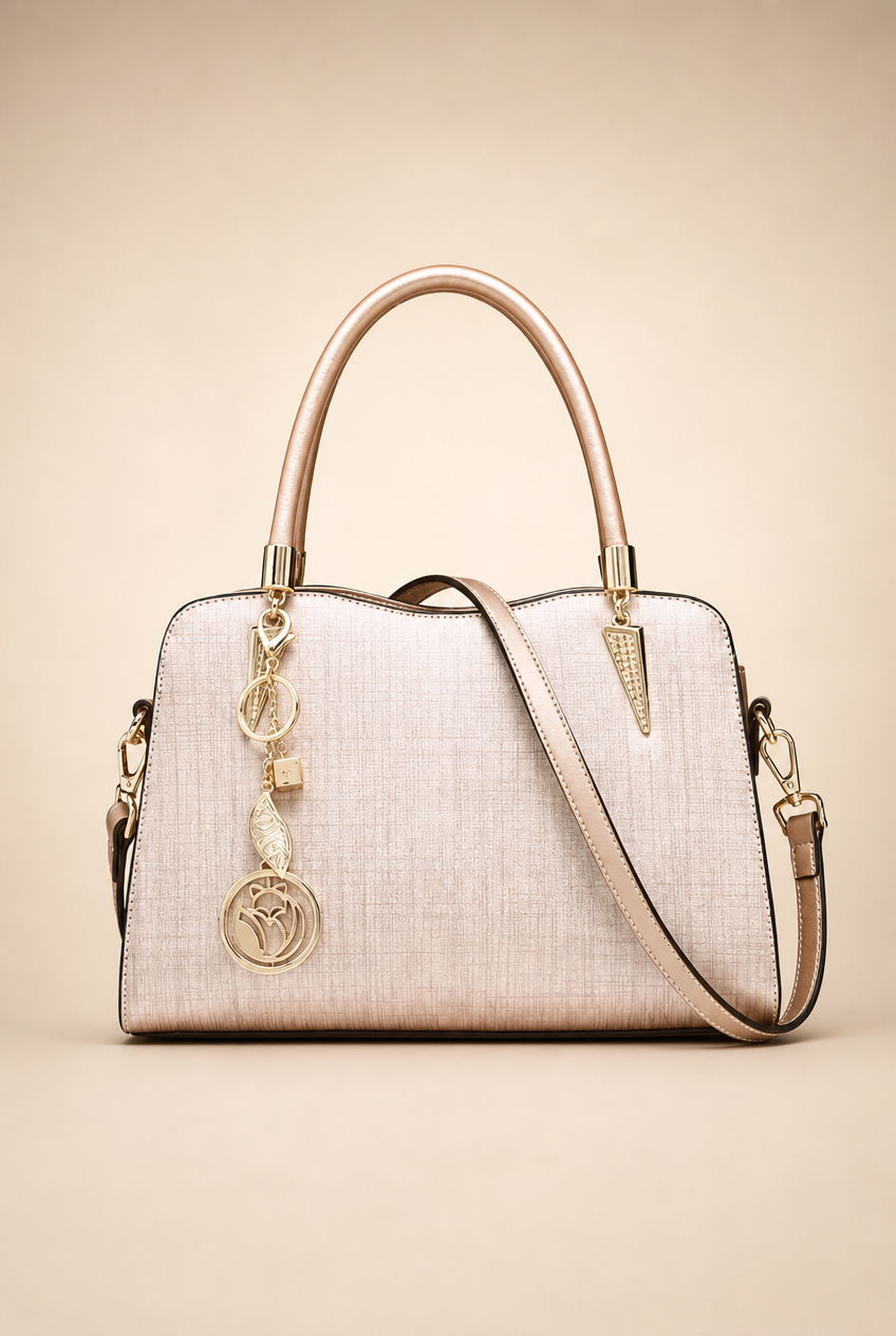 Foxer Legacy Leather Handbag - front view
