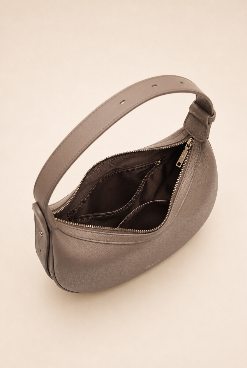 Foxer Crescendo Leather Handbag