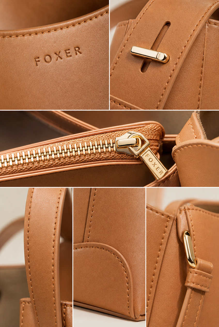 Foxer Aurum Leather Handbag