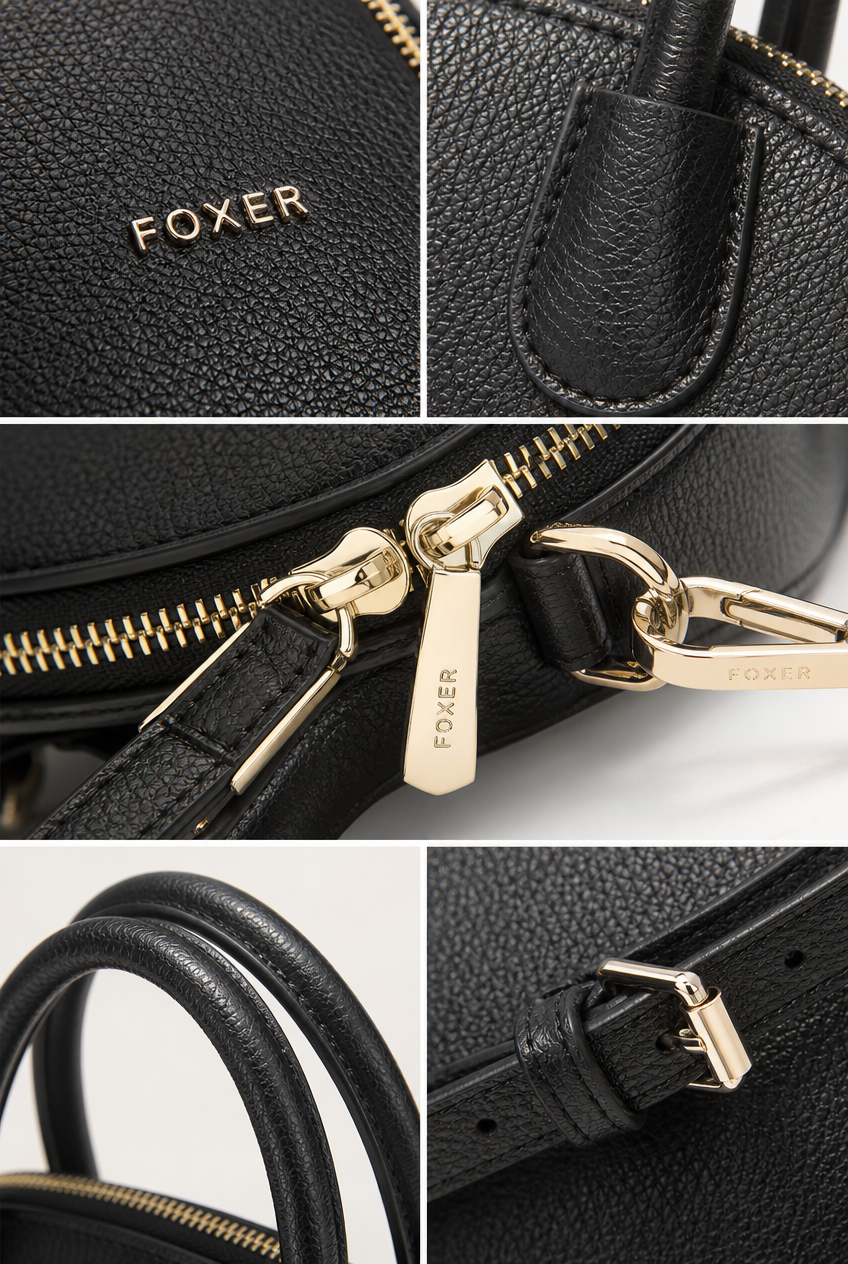 Foxer Icon Leather Handbag - lifestyle view