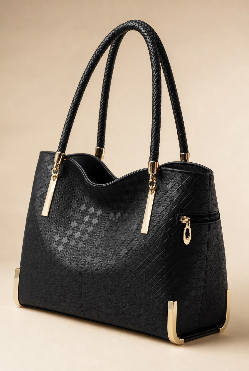 Foxer Noble Leather Handbag - side view